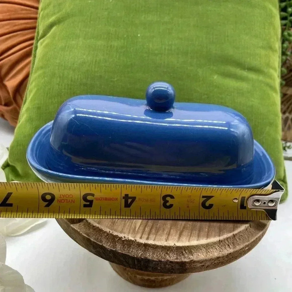 Price drop! Vintage Blue Cantinaware Pottery Covered Butter Dish - Picture 8 of 8